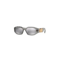 Versace Oval Medusa Temple Glasses BIGGIE Transparent Grey